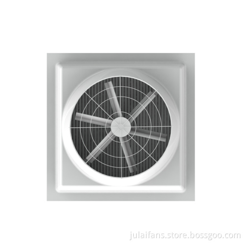Cooling of fiberglass negative pressure fan workshop